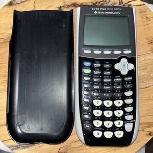 Texas Instruments TI-84 Plus Graphing Calculator Black Gray Tested Works